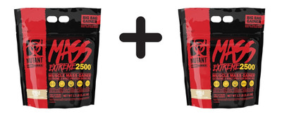 2 x Mutant Mutant Mass Extreme 2500, Vanilla Ice Cream - 5450g (11,93 EUR/kg)