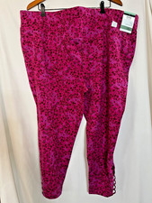 NEW Terra  Sky Women's Azalea Capri Ladder Lace Leggings Plus Inseam 22" Upick