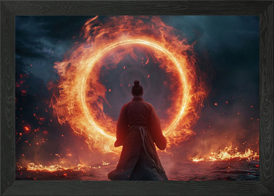 Feuerring Gerahmtes Wandbild Poster Leinwandbild Bild
