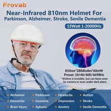 810nm NIR Light Therapy Brain Helmet 280Diode for Alzheimer Parkinson Depression