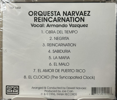 Rare No longer made Fania CD Orquesta Narvaez Reencarnacion First Pressing NEW