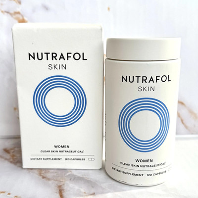 Nutrafol Skin Women Acne Support Gluten-Free Vegan Capsules, 120 Count