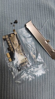 M.2 M2 NVMe SSD zu PCI-E PCI-Express PCIe Konverter M Key 4.0 x1 Adapterkarte