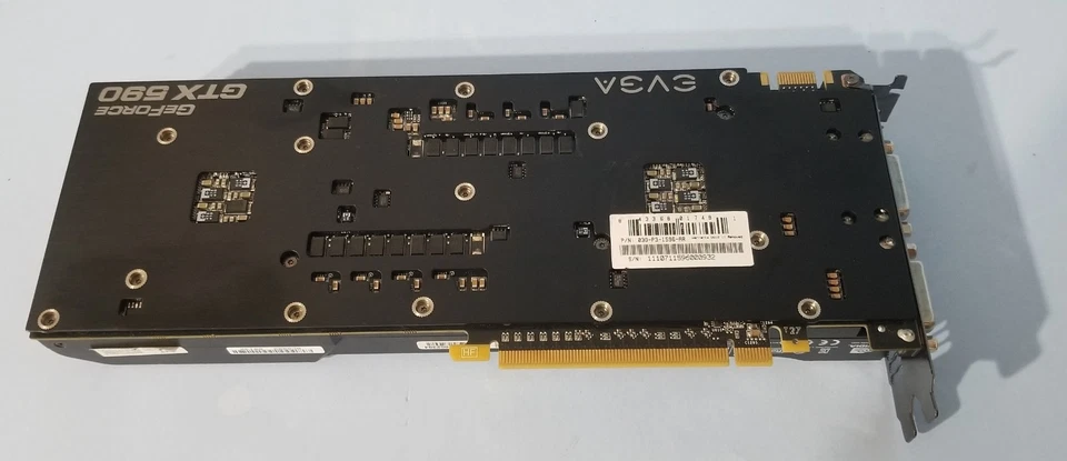 EVGA NVIDIA GF GTX 590 03G-P3-1596-AR 3 GB GIGABYTE GV-N590D5-3GD-B VIDEO CARD - Image 2 of 4