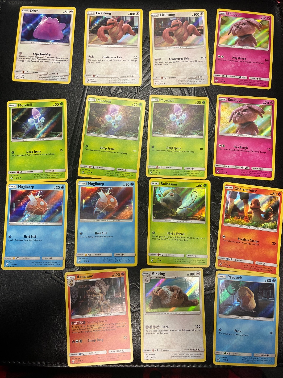 Pokémon Detective Pikachu 2019 15 Card Holo Lot Ditto Arcanine Slaking + More NM