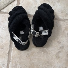 UGG Fluff Yeah Slide Black Women's Size 7
