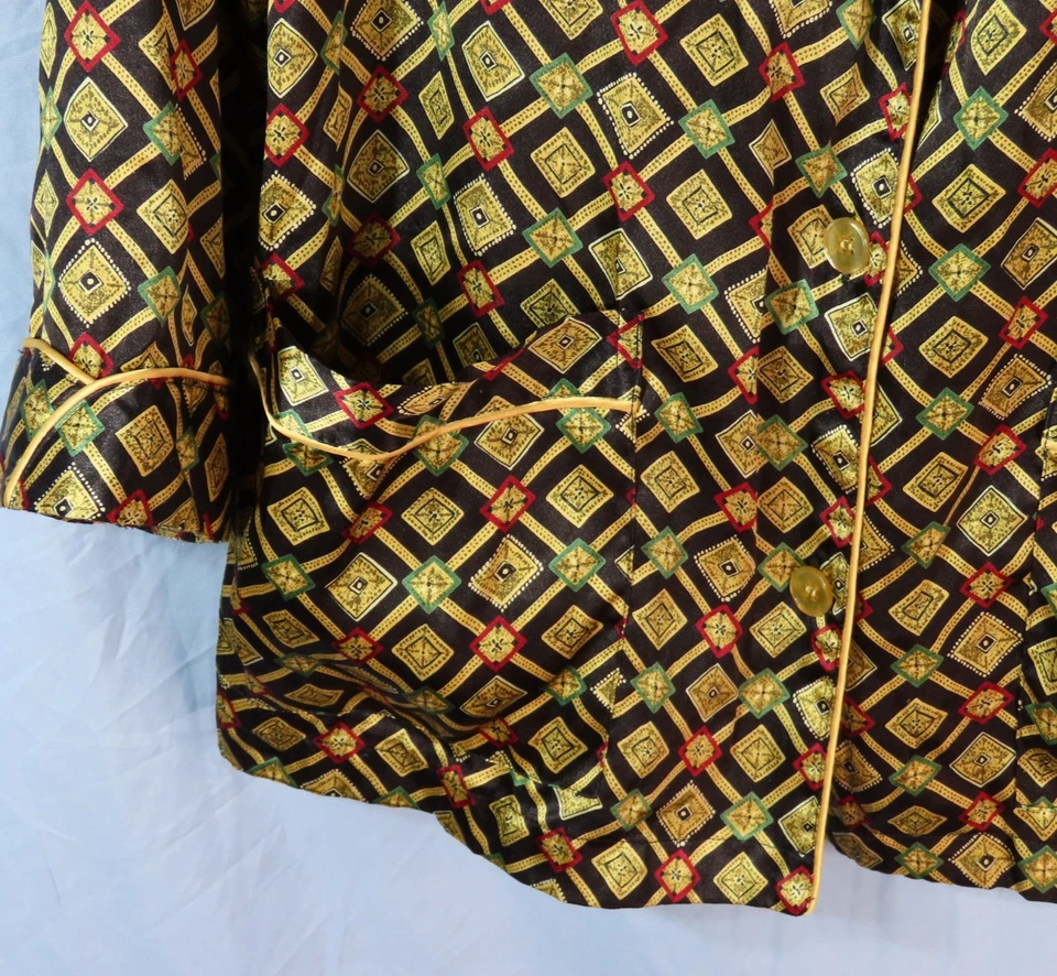 Conjunto Camisa/Pantalones DE Colección pijama dorado/negro Victoria's Secret ESTILO SEXY PARA HOMBRE talla S Foto 3 de 4