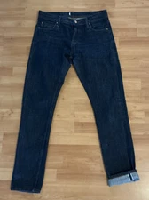 The Unbranded Brand UB401 Tight Fit 14.5oz Indigo Selvedge Jeans Size 32
