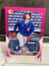 Cristian Hernandez/299 Pink Bowman Prospects 2023 Cubs