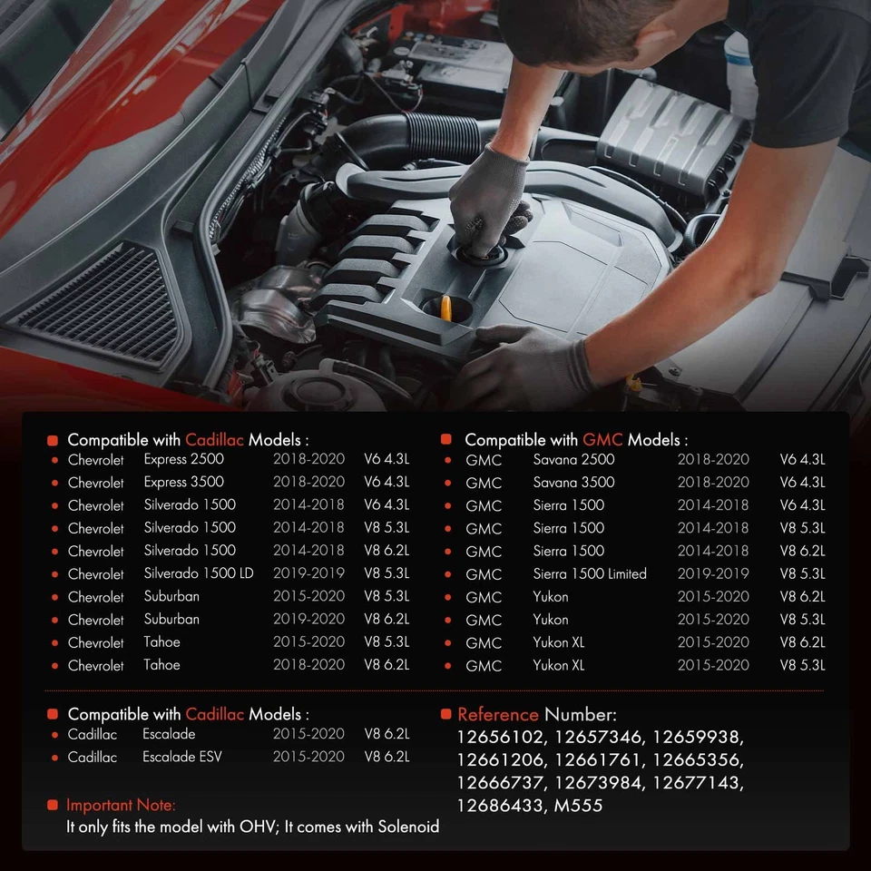 Bomba de aceite del motor para Chevrolet Silverado 1500 GMC Sierra 1500 2014-2018 Cadillac Foto 2 de 4