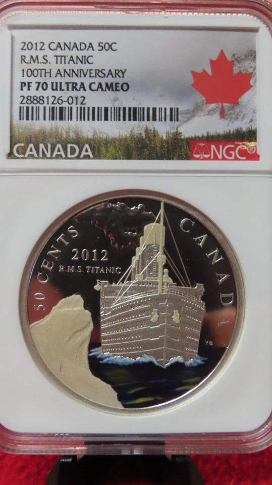 CANADA 2012 50 cents RMS Titanic Centennial NGC PR PF 70 - Image 2 of 2