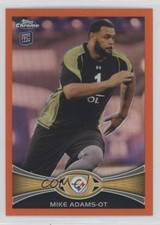 2012 Topps Chrome Retail Orange Refractor Mike Adams #197 09wc