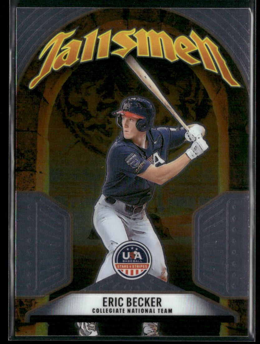 2026 Panini Stars & Stripes Prizm USA Baseball #12 Eric Becker Talisman