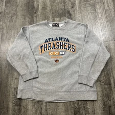 Vintage Atlanta Thrashers CCM Hockey Heavyweight Sweatshirt NHL XL