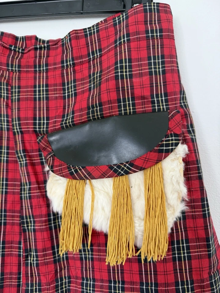 Sassie Scottish Kilt School Girl Plaid Dress Up Halloween Adult Costume - Image 3 of 4