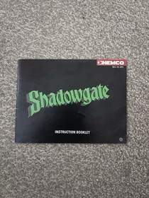 Shadowgate NES PAL UKV Complete CIB Boxed Manual Nintendo Kemco Rare
