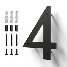 Metal House Numbers, Stainless Steel for Outside, Mailbox Numbers, House Addr...
