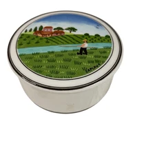 VILLEROY & BOCH Design Naif Porcelain Trinket Dish Ring Holder Jewelry Small