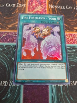 Yugioh Fire Formation - Yoko FIGA-EN030 Super Rare 1st Edition Near Mint