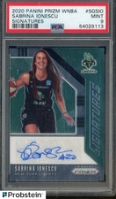 2020 Panini Prizm WNBA Sabrina Ionescu Liberty AUTO PSA 9 MINT