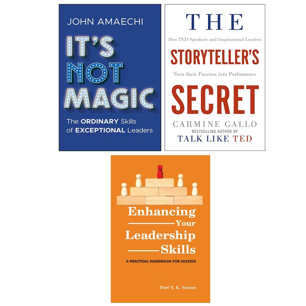 Enhancing Your Leadership Skills, It's Not Magic HB,Storyteller's Secret 3 Books