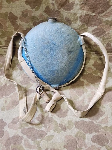 REPRO AMERICAN CIVIL WAR CANTEEN COTTON STRAP USMC Marine US Union GAR Army