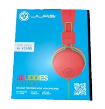JLab JBuddies Studio Headphones Wired Kids On-Ear, Volume Limiter, School/Travel