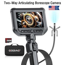 Two-Way Articulating Borescope Camera With Light IPS 1080P HD Screen Endoscope