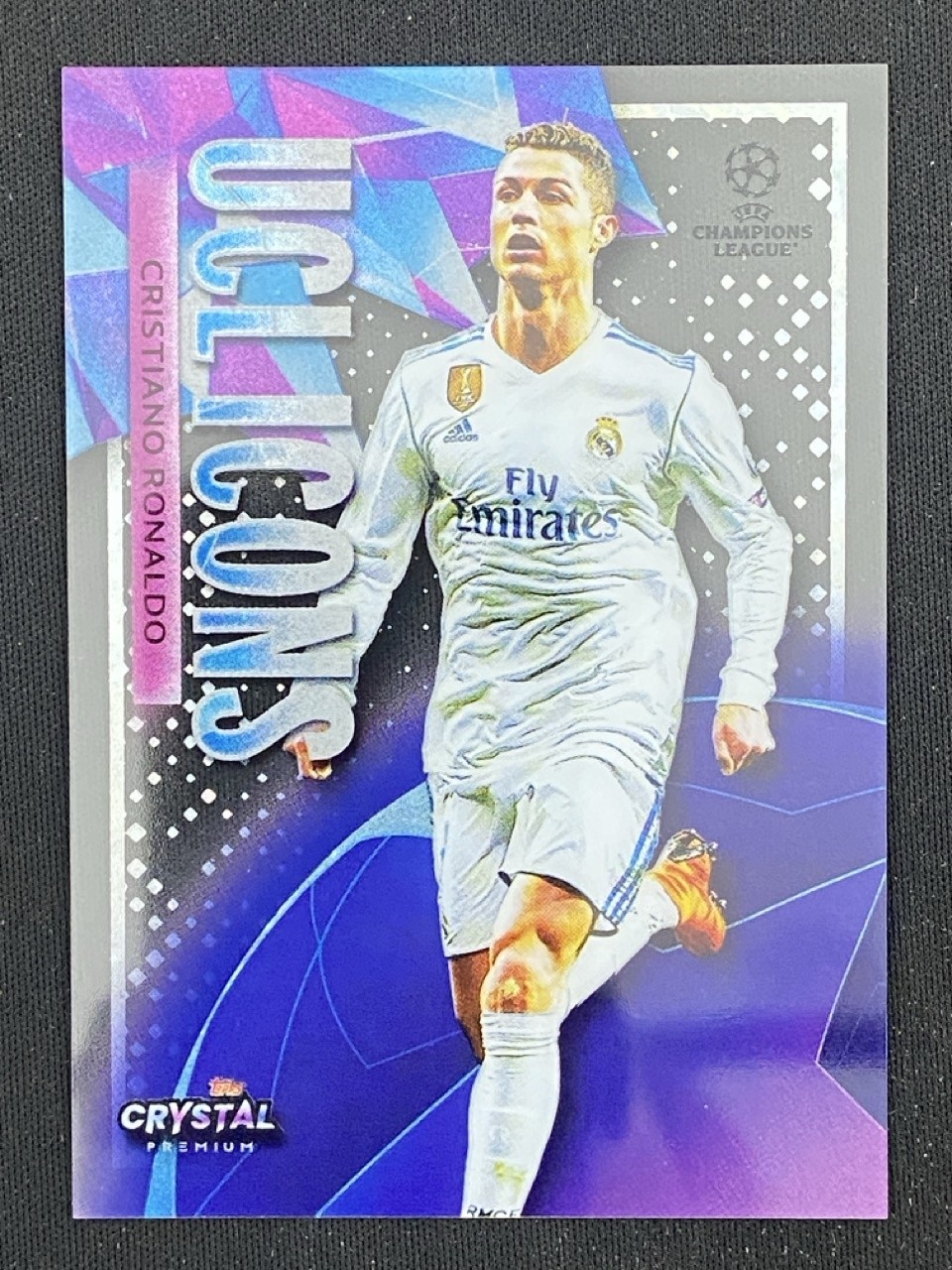 Cristiano Ronaldo 2022-23 Topps Crystal Premium UCL Icons #UCL-CR -h2 view 1