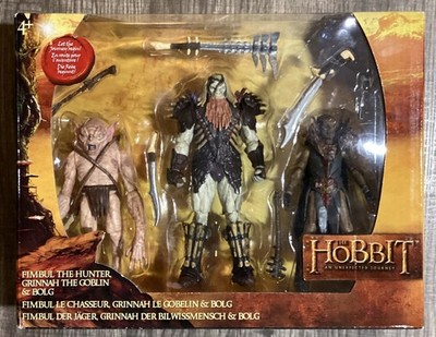 LOTR Hobbit Unexpected Journey 2012 3.75'' 3 Pack - Fimbul, Grinnah, and Bolg
