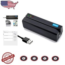 Msr605x USB Swipe Card Reader Writer, 3 Tracks, Win/Mac, Auto Power, Free Cards