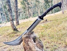 Survival Jungle Machete Sword Handmade Carbon Steel Blade |Hunting Sword Camping