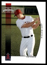 2005 DONRUSS TEAM HEROES BASEBALL CARD JEFF MATHIS #332 ANAHEIM ANGELS 5028