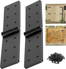 Heavy Duty Gate Hinges 270° Adjustable Fold-Flat for Wooden Fence Barn Door US