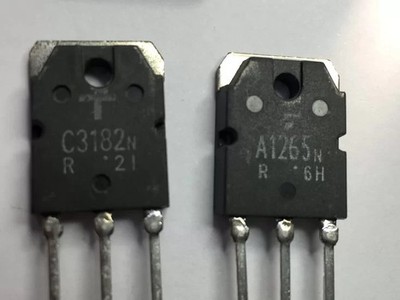 TOSHIBA 2SA1265 + 2SC3182 1 PAIR = 2PCS