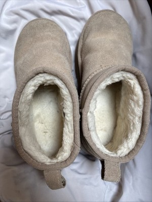 UGG Kids Classic Ultra Mini Platform Boots Sand, Size 3