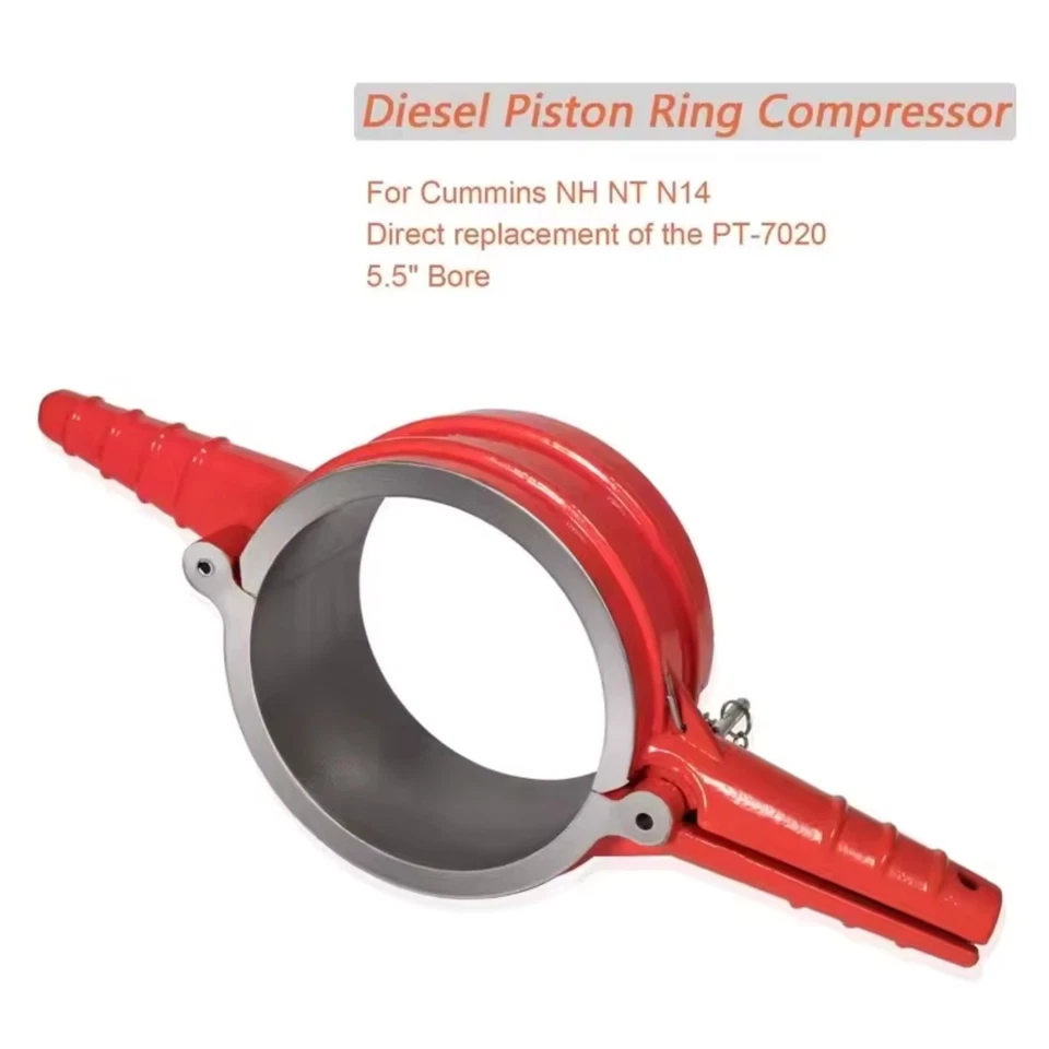 for Cummins NH NT N14 with 5.5 inch bore PT-7020 Piston Ring Compressor Tool - Изображение 2 из 4