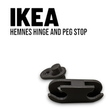 Charnière et cheville d'arrêt meuble à chaussures IKEA Hemnes Bissa Grevbäck