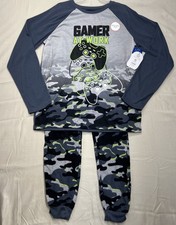 Wonder Nation Boys XXL 18 2 Piece Pajama Set Gamer Graphics Long-Sleeve  Pant
