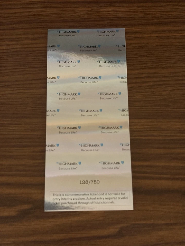 Boleto conmemorativo de fútbol americano Penn State Oregon White Out 2025 128/750 Foto 2 de 2