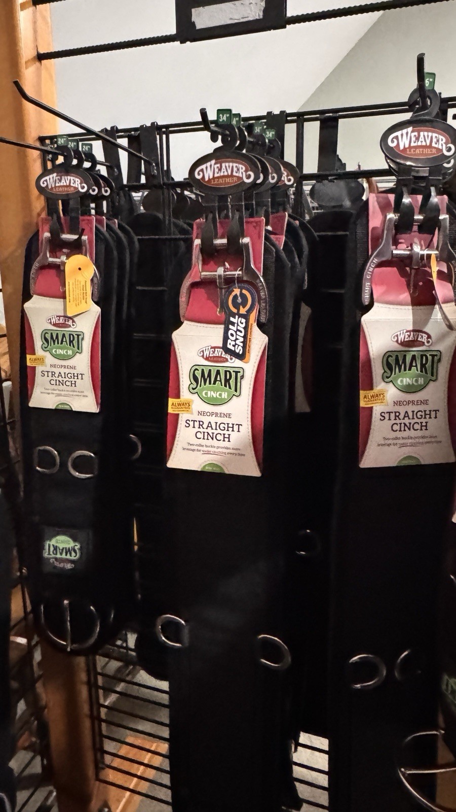 Weaver Smart Cinch Neoprene Western Horse Cinch Girth New Multiple Size/Color