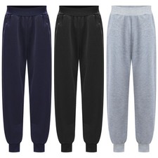 Kids Boys Sweatpants Lightweight Trouser Solid Color Pants Running Activewear