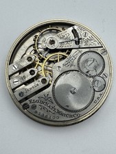 Vintage Elgin 16s 15J Gr 248 3 Finger Pocket Watch Movement 4 Parts Or Repair