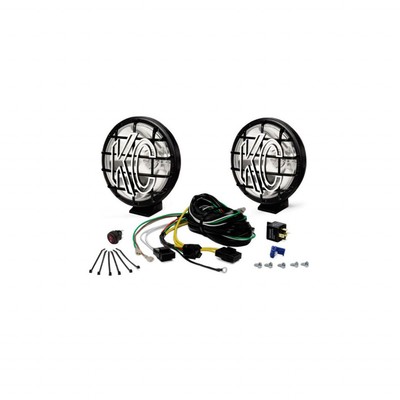 KC HiLiTES Apollo Pro Halogen Light 55w Spread Beam 5in. Pair Pack System Black