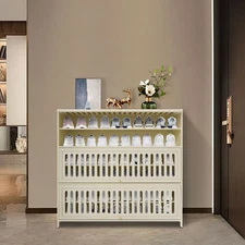 106cm H Freestand Shoe Cabinet 7-tier Shoe Cabinet Shoe Cabinet W/Flip-Up Door