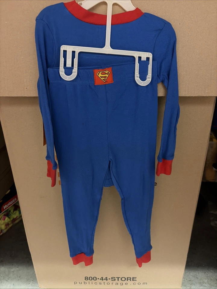 Superman Boys 2 Piece Long Sleeve Pajama Set Size 5 - Image 2 of 2