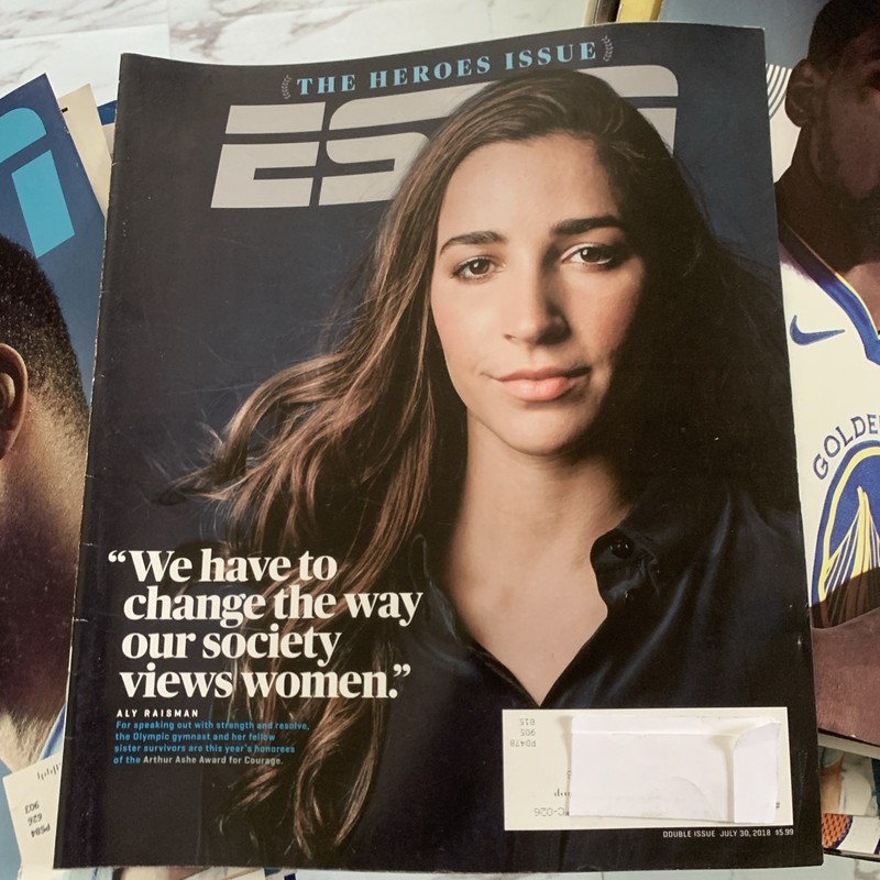 ESPN MAGAZINE July 2018 Aly Raisman HEROES ISSUE Wozniacki Danica Gronk Murphy