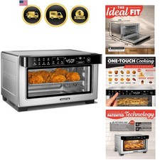 Tostapane Forno Friggitrice ad Aria Digitale - Modalità Convezione con Capacità 4 Fette, 3 Rac...