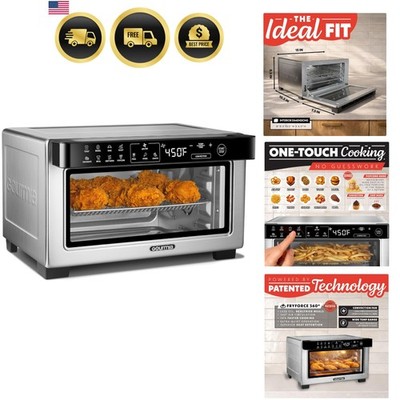 Toaster Oven Digital Air Fryer - Convection Mode with 4 Slice Capacity, 3 Rac...