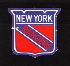 1972-73 NEW YORK RANGERS Team Logo OPC Sticker Insert ** Vintage Hockey Card